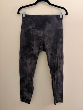 lululemon athletica Black Tie-Dye High-Rise Leggings